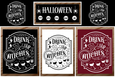 Drink Up Witches SVG SVGs,Quotes and Sayings,Food & Drink,On Sale, Print & Cut SVG DesignPlante 503 