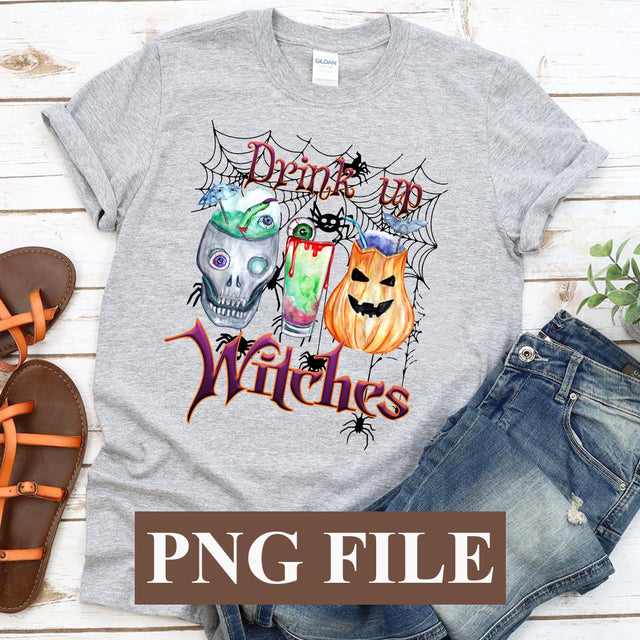 Drink Up Witches Wine Lover Drinking Halloween PNG Free SVG BOO-design 