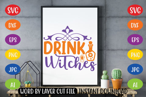 Drink Witches SVG CUT FILE SVG MStudio 