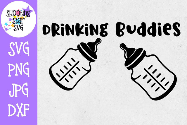 Drinking Buddies - Twin Bodysuit SVG SVG ShootingStarSVG 