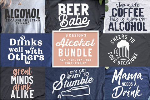 Drinking bundle svg - Drinking Cut File - Funny svg - svg - dxf - eps - png - Silhouette - Cricut - Digital File SVG Svg Cuttables 
