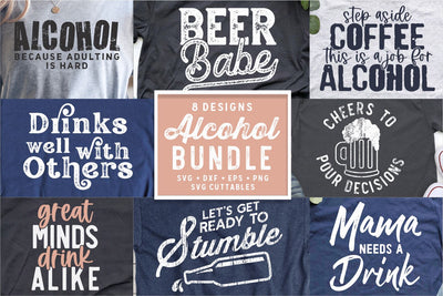 Drinking bundle svg - Drinking Cut File - Funny svg - svg - dxf - eps - png - Silhouette - Cricut - Digital File SVG Svg Cuttables 