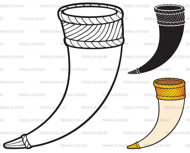 Drinking horn SVG TribaliumArtSF 