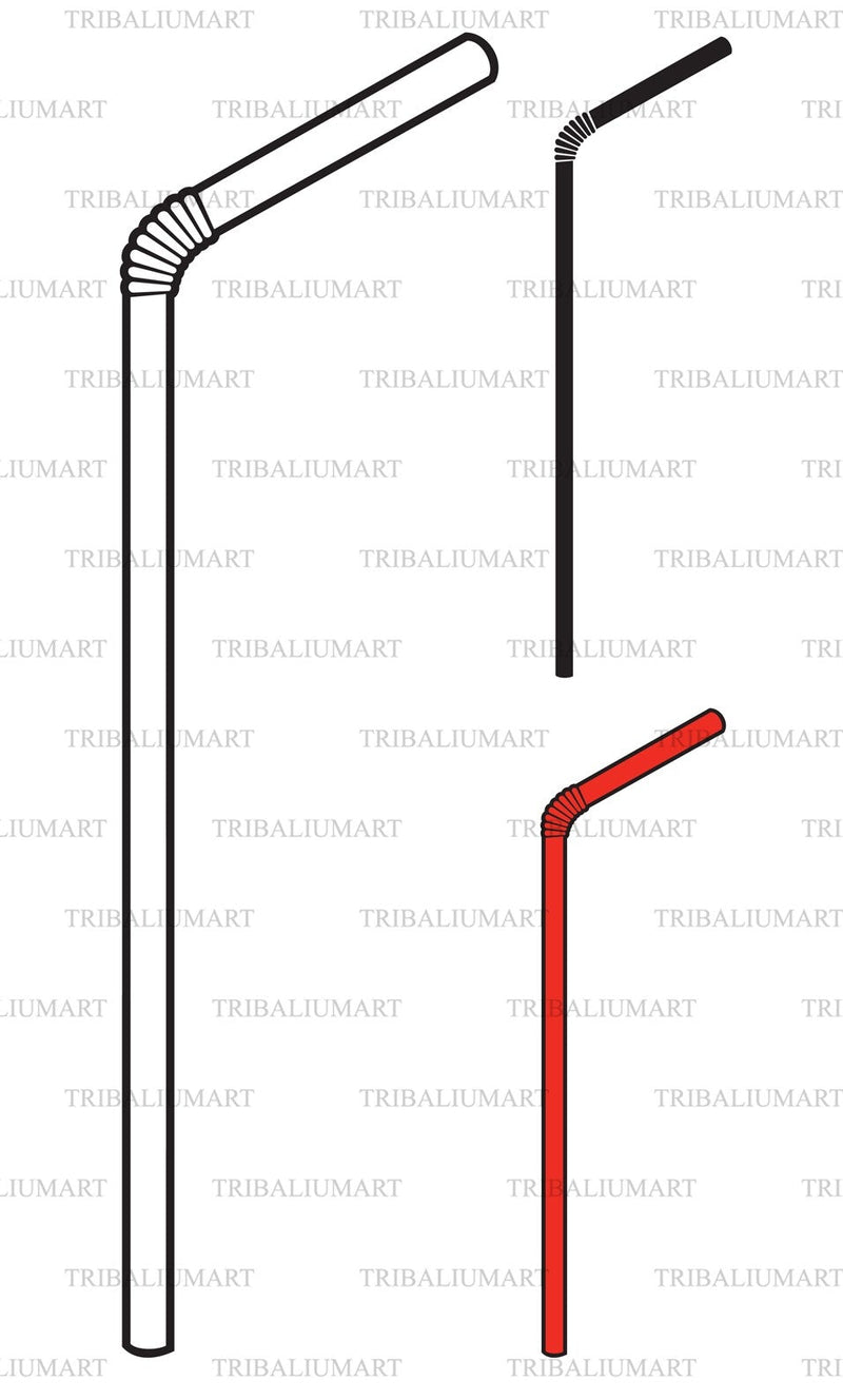 Drinking straw SVG TribaliumArtSF 