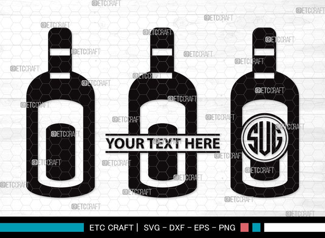 Drinks Bottle SVG | Beer Bottle Svg | Alcohol Bottle Svg | Wine Bottle Svg | Drinks Bottle Clipart SVG ETC Craft 