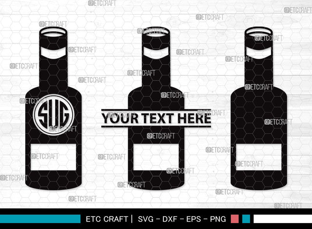 Drinks Bottle SVG | Beer Bottle Svg | Alcohol Bottle Svg | Wine Bottle Svg | Drinks Bottle Clipart SVG ETC Craft 