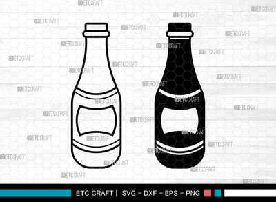 Drinks Bottle SVG, Soda Pop Bottle svg, Beverage Bottle Svg, Cheers Svg, Glass Bottle Svg, Bottle Svg, Beer Bottle Svg SVG ETC Craft 