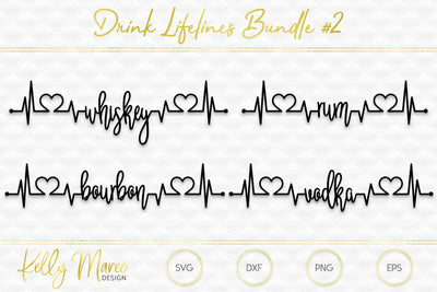 Drinks Heartbeat Lifelines Bundle #2 Kelly Maree Design