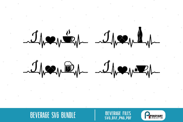 Drinks Svg Bundle SVG Pinoyart Kreatib