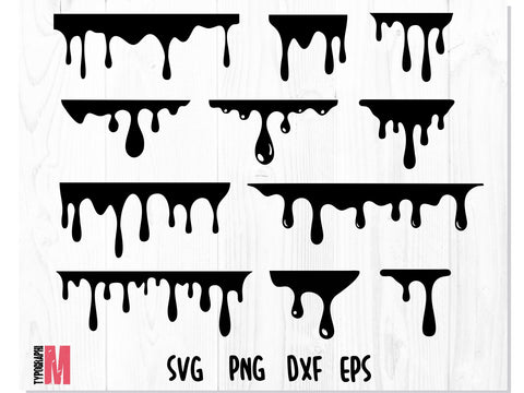 Dripping Borders SVG Bundle SVG CreativeStudioTM 