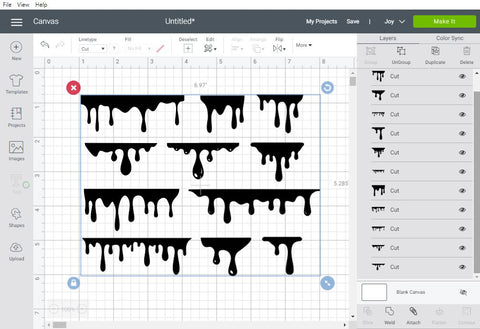 Dripping Borders SVG Bundle SVG CreativeStudioTM 