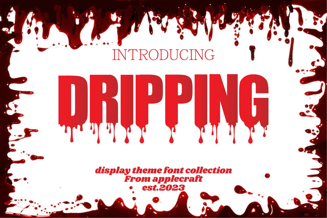Dripping Font Fauz 