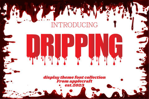 Dripping Font Fauz 