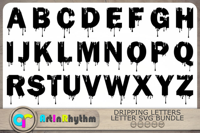 Dripping Font Svg, Dripping Letters Svg, Dripping Alphabet Svg, Drip Font Svg SVG Artinrhythm shop 