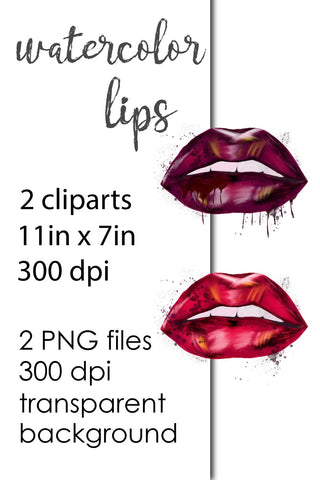 Dripping Lips PNG Clipart Sublimation Natasha Prando 