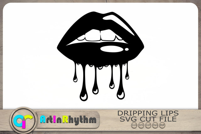 Dripping Lips Svg, Lips Svg, Lips Clipart, Makeup Svg SVG Artinrhythm shop 