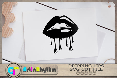 Dripping Lips Svg, Lips Svg, Lips Clipart, Makeup Svg SVG Artinrhythm shop 