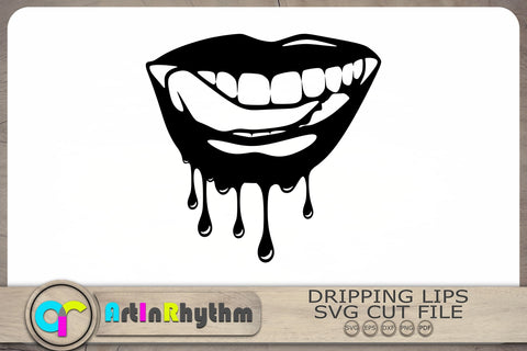 Dripping Lips Svg, Lips Svg, Lips Clipart, Makeup Svg SVG Artinrhythm shop 