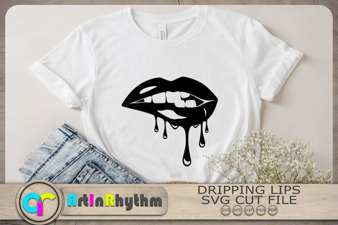 Dripping Lips Svg, Lips Svg, Lips Clipart SVG Artinrhythm shop 