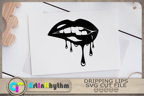 Dripping Lips Svg, Lips Svg, Lips Clipart SVG Artinrhythm shop 