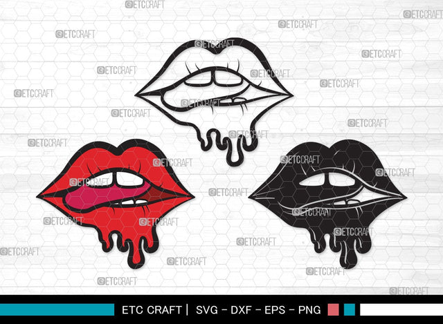 Dripping Lips SVG | Women Lips Svg | Sexy Lips Svg | Kiss Lips Svg | Dripping Lips Clipart SVG ETC Craft 
