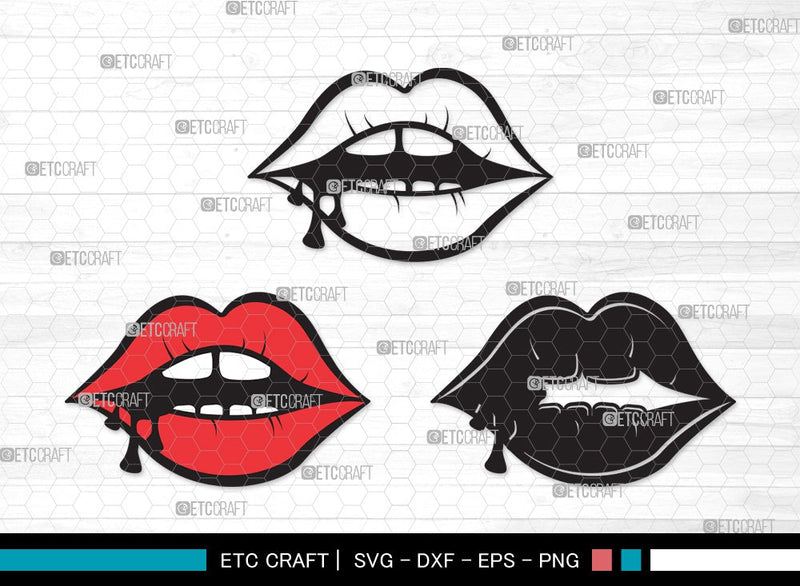 Dripping Lips SVG | Women Lips Svg | Sexy Lips Svg | Kiss Lips Svg | Dripping Lips Clipart SVG ETC Craft 
