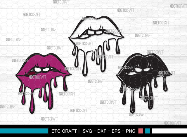 Dripping Lips SVG | Women Lips Svg | Sexy Lips Svg | Kiss Lips Svg | Dripping Lips Clipart SVG ETC Craft 
