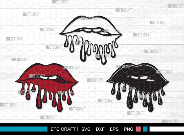 Dripping Lips SVG | Women Lips Svg | Sexy Lips Svg | Kiss Lips Svg | Dripping Lips Clipart SVG ETC Craft 