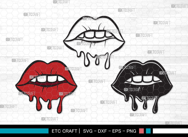 Dripping Lips SVG | Women Lips Svg | Sexy Lips Svg | Kiss Lips Svg | Dripping Lips Clipart SVG ETC Craft 