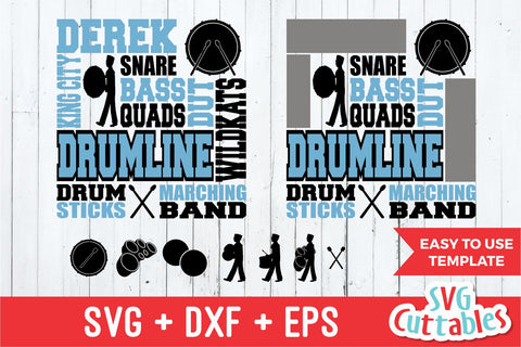 Drum Line Subway Art SVG Svg Cuttables 