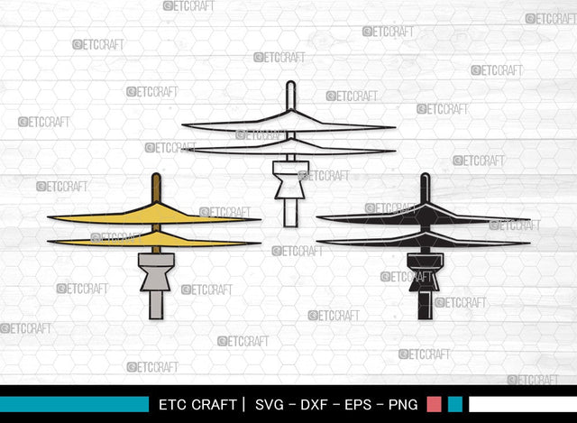 Drum Set SVG | Music Svg | Musical Instrument Svg | Drummer Svg | Rock Svg | Drum Set Clipart SVG ETC Craft 