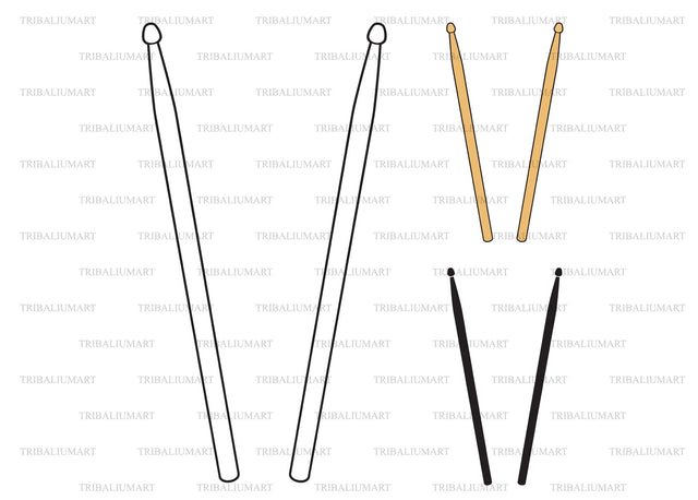 Drumsticks SVG TribaliumArtSF 