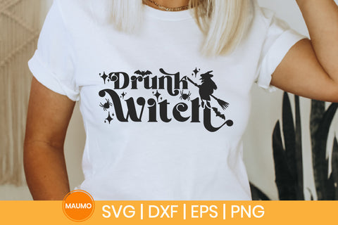 Drunk witch | Funny halloween svg quote SVG Maumo Designs 