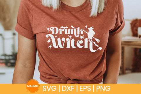 Drunk witch | Funny halloween svg quote SVG Maumo Designs 