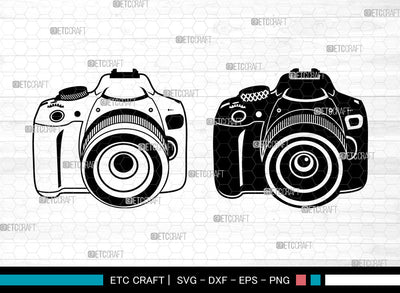 DSLR Camera SVG, DSLR Camera SVG, Digital Camera Svg, Camera Lens Svg, DSLR Camera SVG ETC Craft 