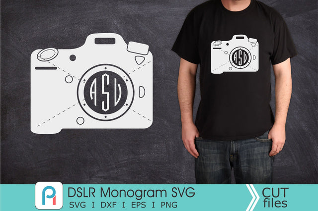 DSLR Monogram Svg, DSLR Svg, Camera Svg, Camera Monogram Svg SVG Pinoyart Kreatib 