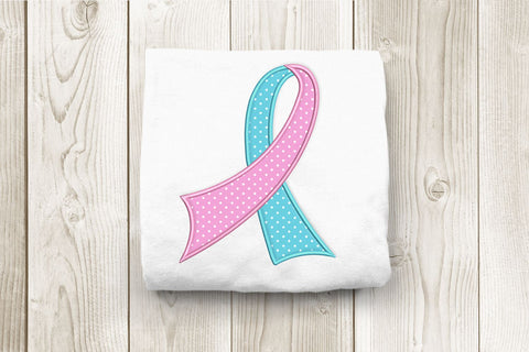 Dual Color Awareness Ribbon Applique Embroidery Embroidery/Applique DESIGNS Designed by Geeks 
