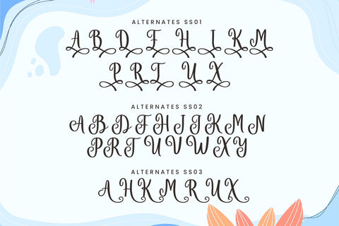 Dualima - Elegant and Flowing Font Trio Font ahweproject 