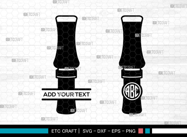 Duck Call Monogram SVG, Duck Call SVG, Duck Whistle Svg, Split Monogram Svg, Duck Calls Icon Svg, Commander Duck Calls Svg, Duck Call SVG ETC Craft 