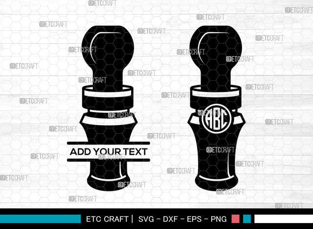 Duck Call Monogram SVG, Duck Call SVG, Duck Whistle Svg, Split Monogram Svg, Duck Calls Icon Svg, Commander Duck Calls Svg, Duck Call SVG ETC Craft 