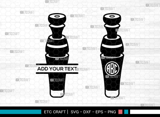 Duck Call Monogram SVG, Duck Call SVG, Duck Whistle Svg, Split Monogram Svg, Duck Calls Icon Svg, Commander Duck Calls Svg, Duck Call SVG ETC Craft 