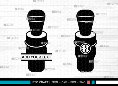 Duck Call Monogram SVG, Duck Call SVG, Duck Whistle Svg, Split Monogram Svg, Duck Calls Icon Svg, Commander Duck Calls Svg, Duck Call SVG ETC Craft 