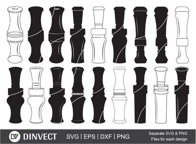 Duck Call SVG, Best duck calls, commander duck calls, Mallard duck calls, Wood duck calls, Duck Call silhouette, Duck Call Vector, Vector, Cricut, Design Space SVG Dinvect 