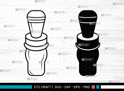 Duck Call SVG, Duck Call SVG, Duck Whistle Svg, Mallard Duck Calls Svg, Duck Calls Icon Svg, Commander Duck Calls Svg, Duck Call SVG ETC Craft 
