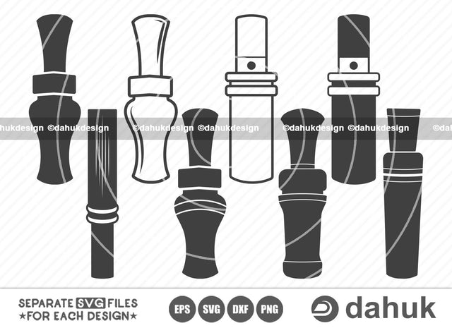Duck Call SVG, Duck Hunting SVG, Best Duck Calls, Duck Call Cliparts, Collection of duck call Cliparts, Duck call icons, Duck Hunter SVg, Commander duck calls, Mallard duck calls, Wood duck calls, Cut file for silhouette, svg, eps, dxf, png, clipart SVG dahukdesign 