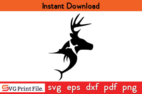 Duck Deer Fish Hunting SVG PNG Cut Files SVG SVG Print File 