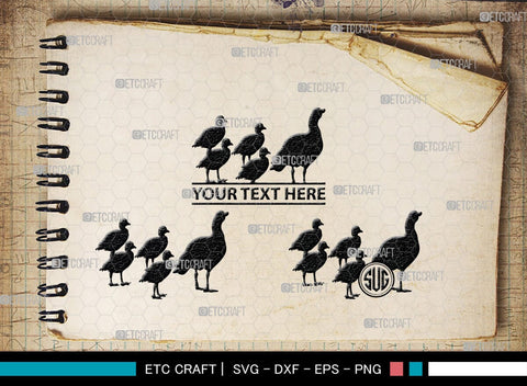 Duck Family Monogram, Duck Family Silhouette, Duck Family SVG, Duck Svg, Duck Baby Svg, Duck Mom Svg, Duck Bundle, SB00258 SVG ETC Craft 