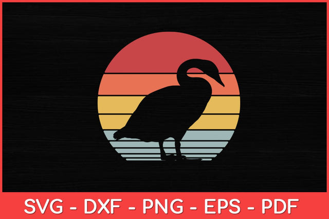 Duck Farm Animal Duck Lover Duck Retro Vintage Svg Design SVG artprintfile 