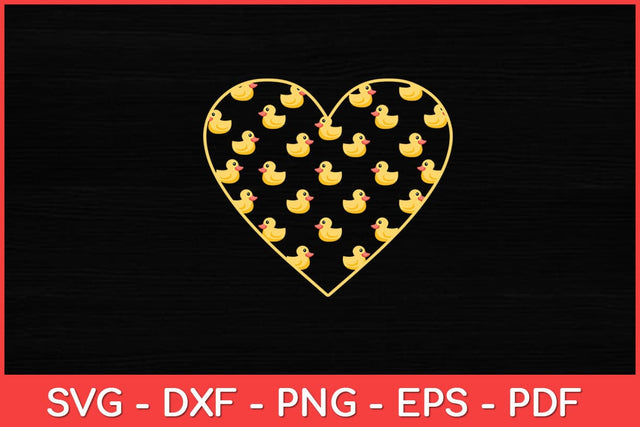Duck Heart Symbol Love - Duck Lover Svg Design SVG artprintfile 