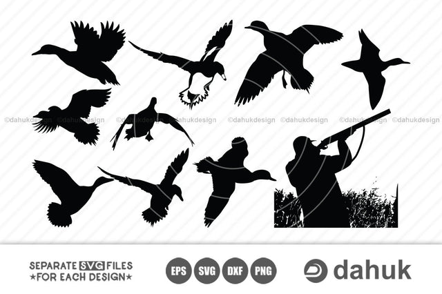 Duck hunter svg, Hunting svg, Duck Hunting svg, Cut file for silhouette, svg, eps, dxf, png, clipart SVG dahukdesign 